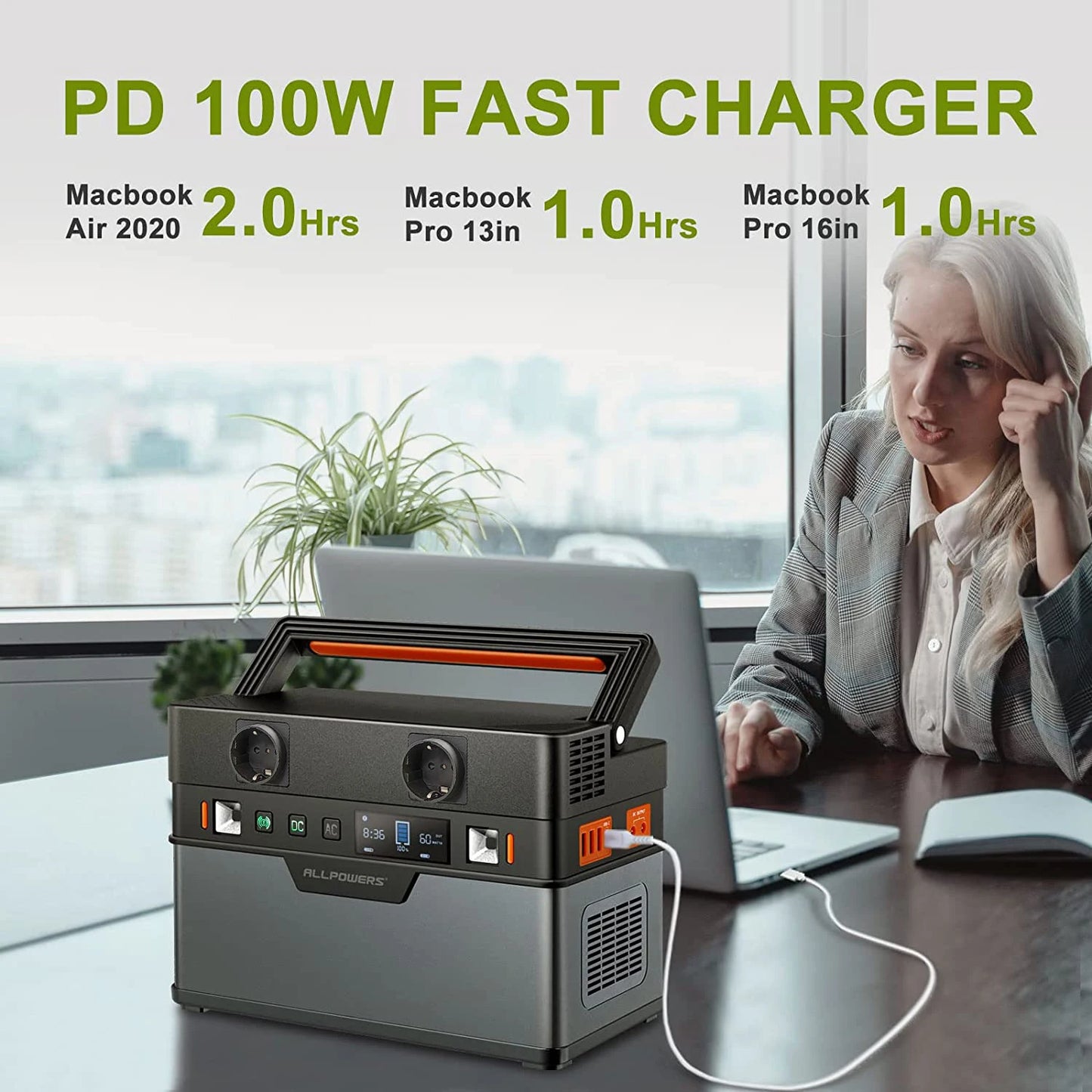 EnergyElla Portable Power Station 700W | 110V/230V | Multi-Socket